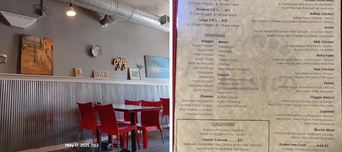 2nd Street Bistro Menu